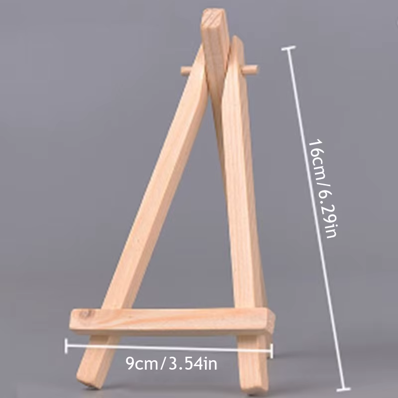 Mini Estante De Madera Natural Para Trípode