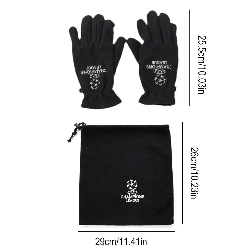Set Deportivo Bufanda Y Guantes De Fútbol De Alta Calidad