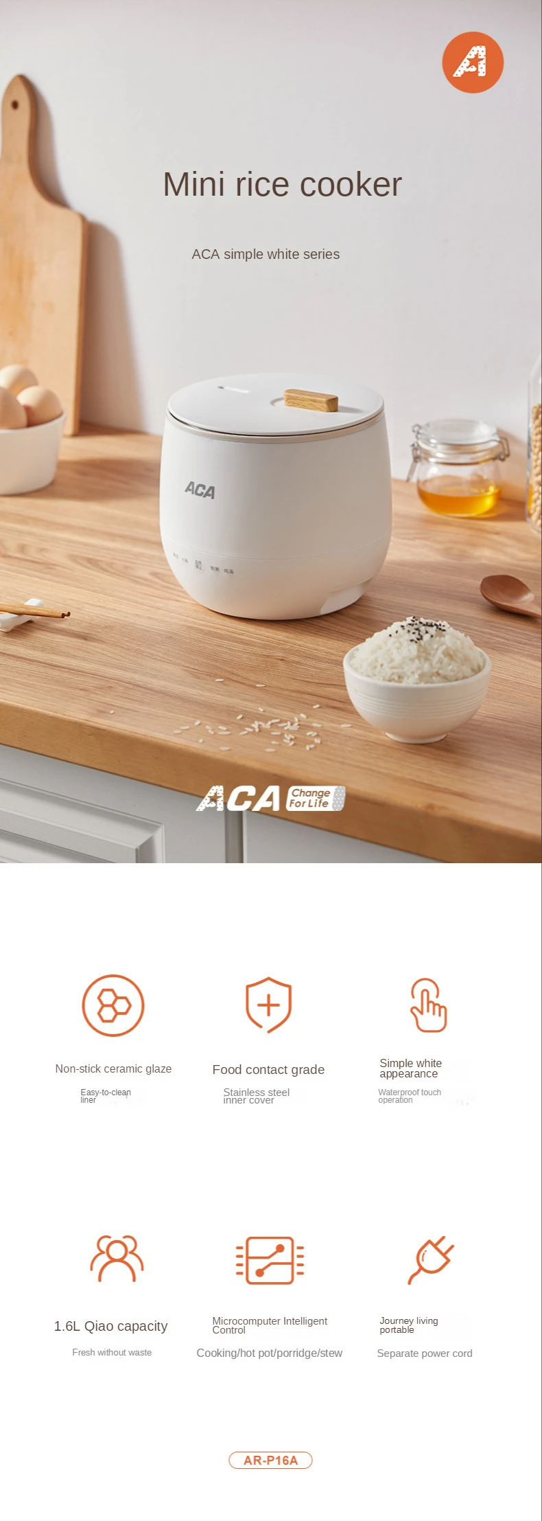 Espléndido Mini olla arrocera multifuncional para el hogar