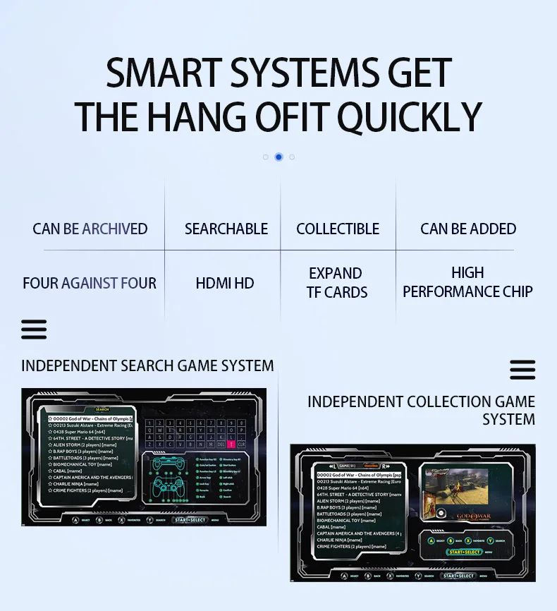 Magnífico Pro Game Box Consola De Videojuegos Profesional