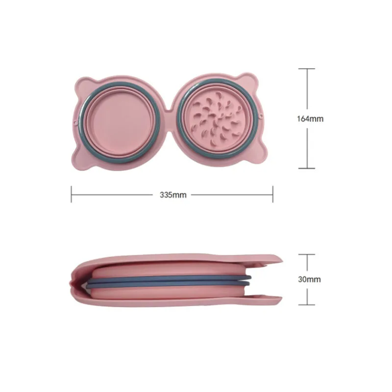Popular Comederos Portátiles de Silicona para Mascotas
