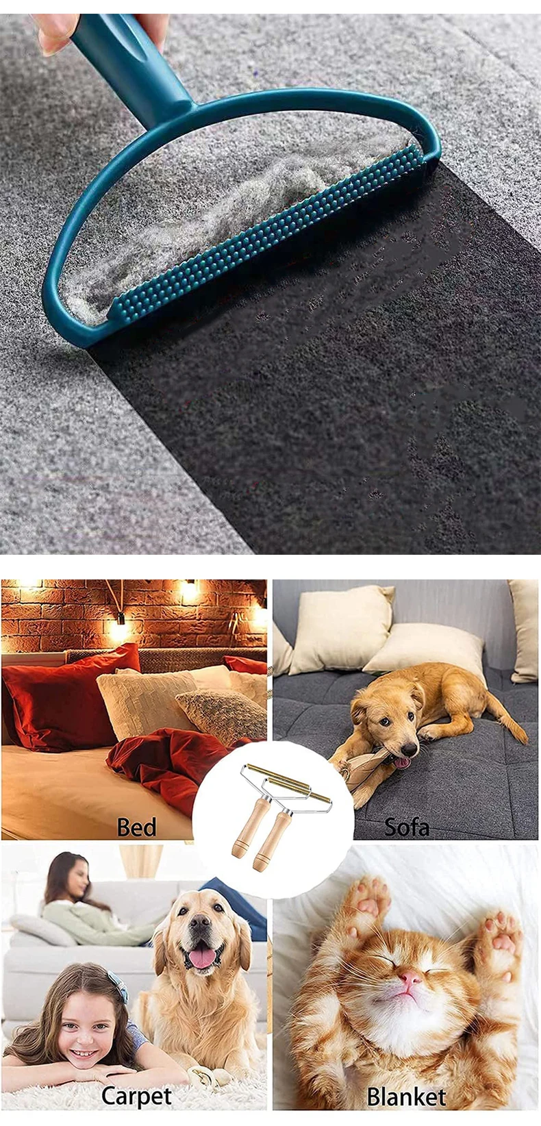 Nuevo Dispositivo Portátil Eliminador de Pelusa de Animales
