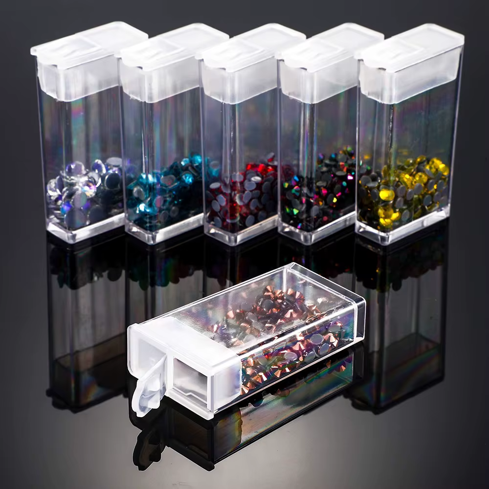 Caja De Almacenamiento De Pintura De Diamantes Con Cuentas