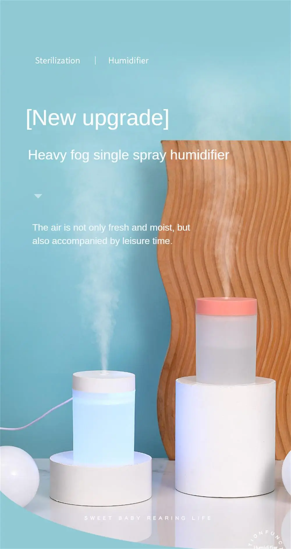 Humidificador de Aire Portátil Ultra Silencioso