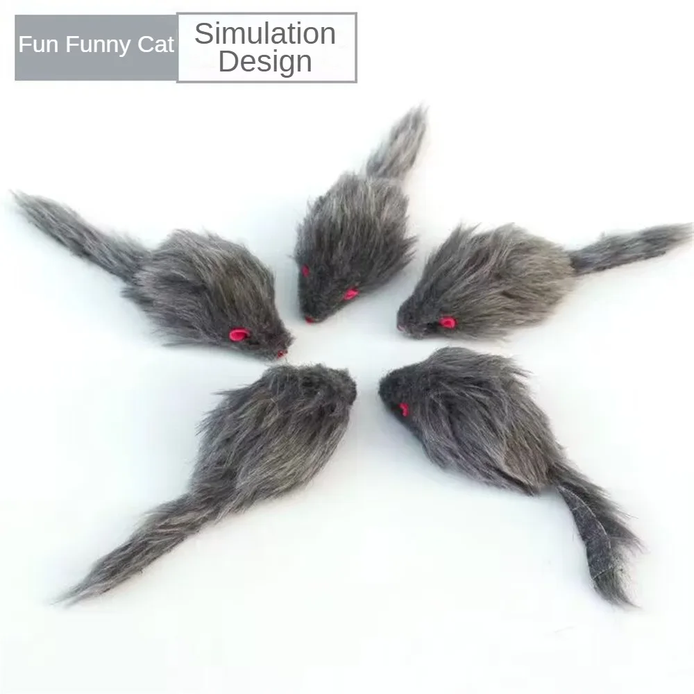 Fabuloso Ratón de Felpa Suave Falso para Gatos