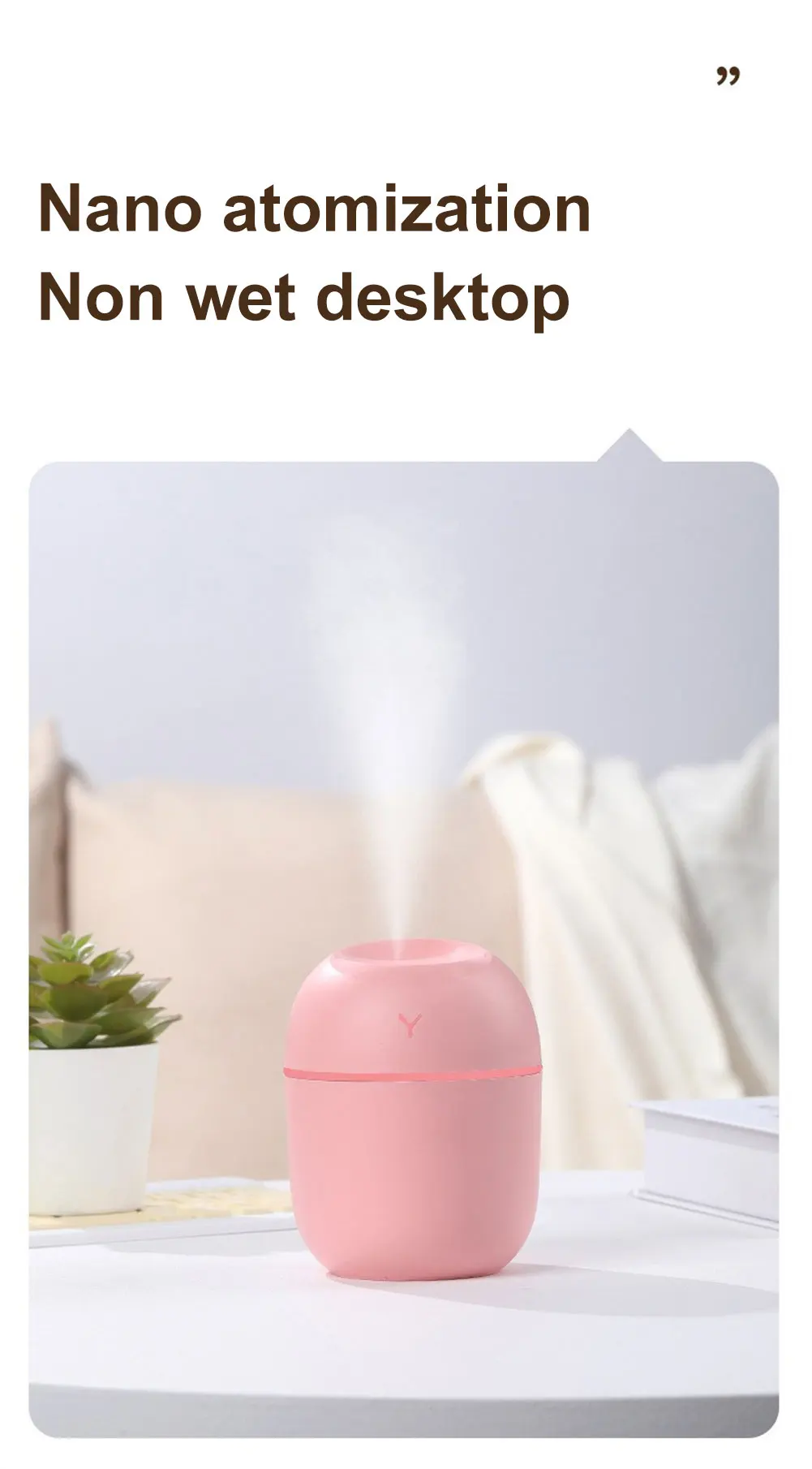 Humidificador de Aire Ultrasónico Mejora la Calidad del Aire