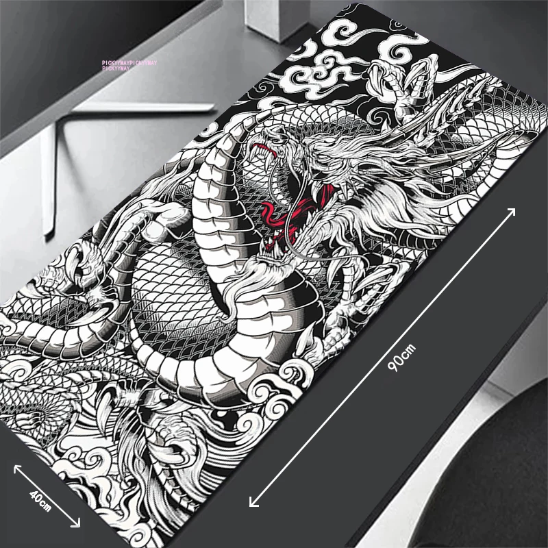 Nuevo Alfombrilla Gamer Premium En Blanco Y Negro