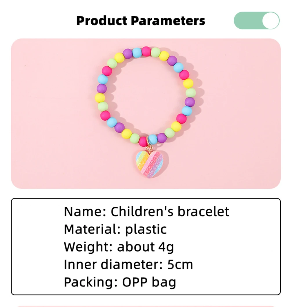 Makersland Collares de corazón para niña