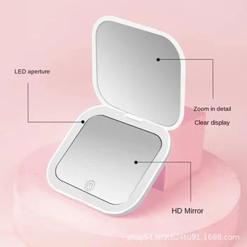 Mini Espejo de Maquillaje portatil con Luces LED
