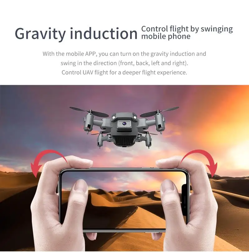 Nuevo Mini dron 4K HD GPS Fotografía y Grabación de Video