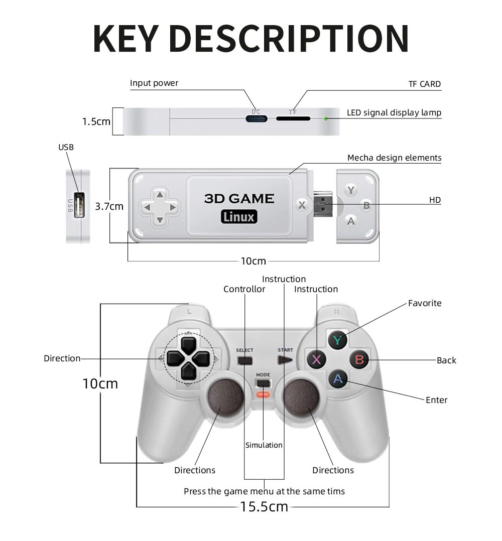 Consola de Juegos Clásicos con Alta Calidad