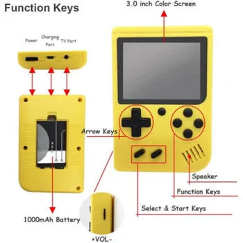 Consola de juegos retro arcade clásica más de 500 personas