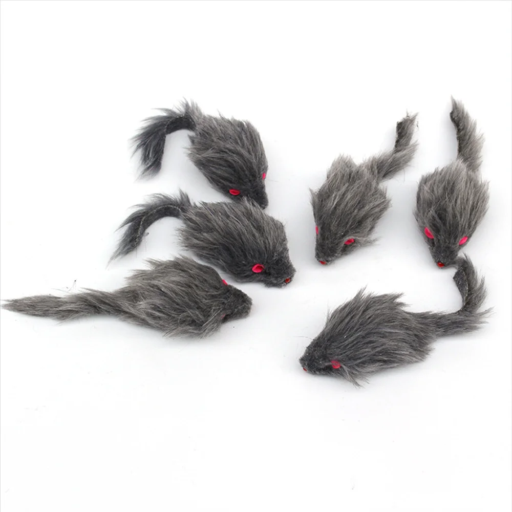 Fabuloso Ratón de Felpa Suave Falso para Gatos