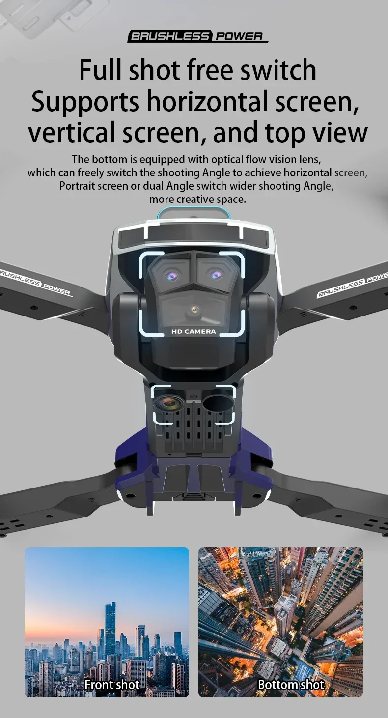 Dron Profesional H3 8K Fascinante Con Cámara Con Grabación