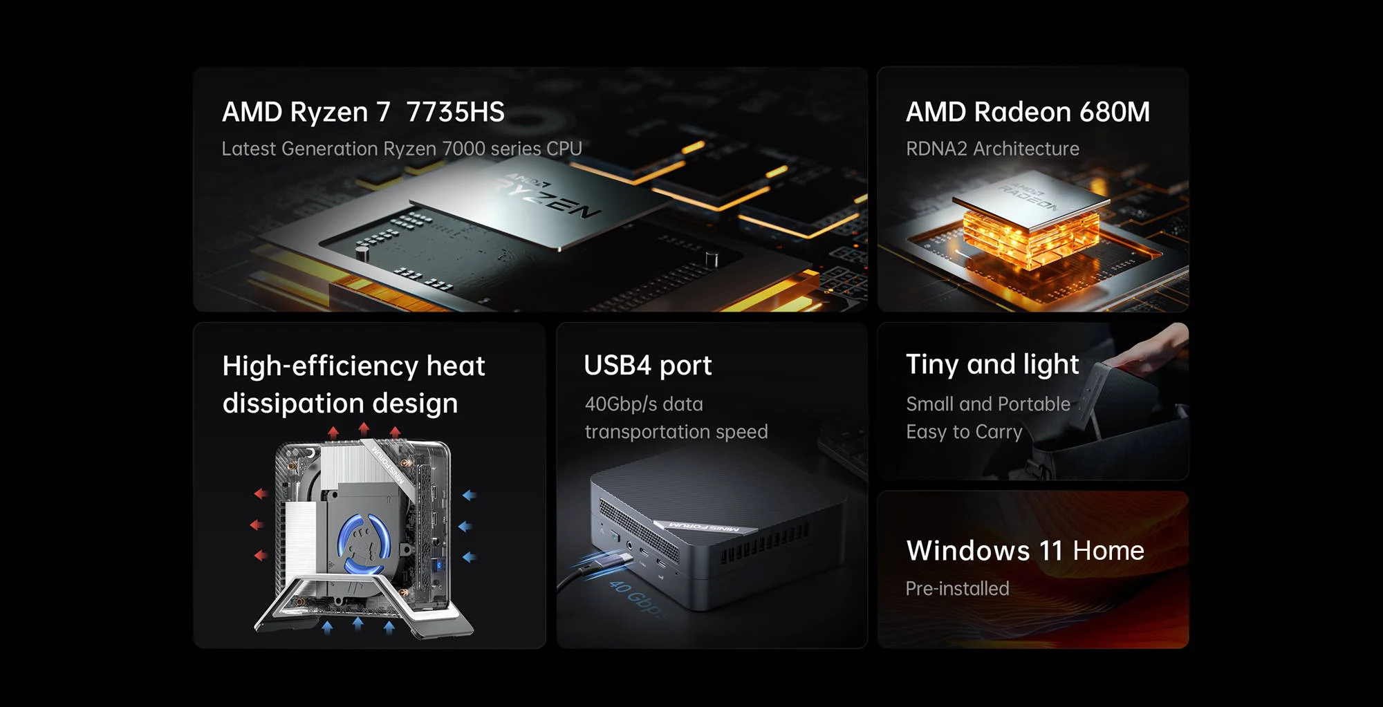 Computadora Portátil Ryzen 7 Rendimiento asombroso