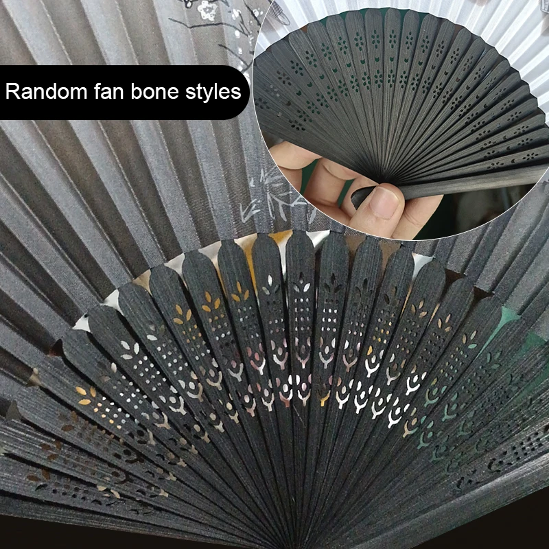 Nuevo Ventilador Plegable De Seda Estilo Vintage