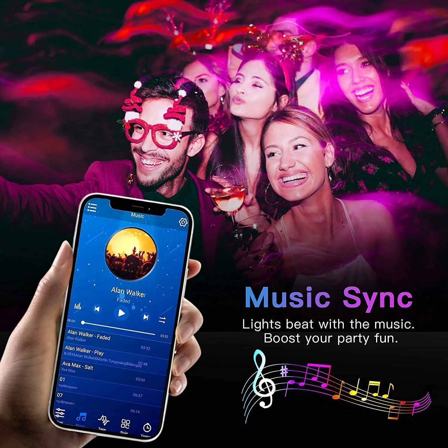 Nuevo Cinta de Luz LED con Bluetooth y USB