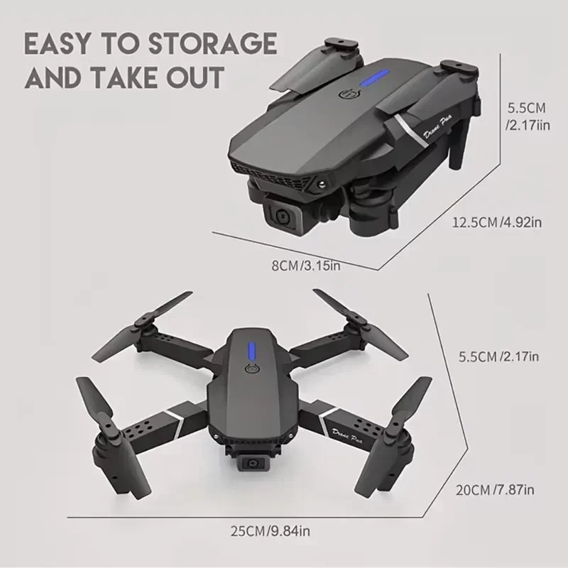 Dron Profesional Con Cámara Dual Hd Esencial En El Trabajo