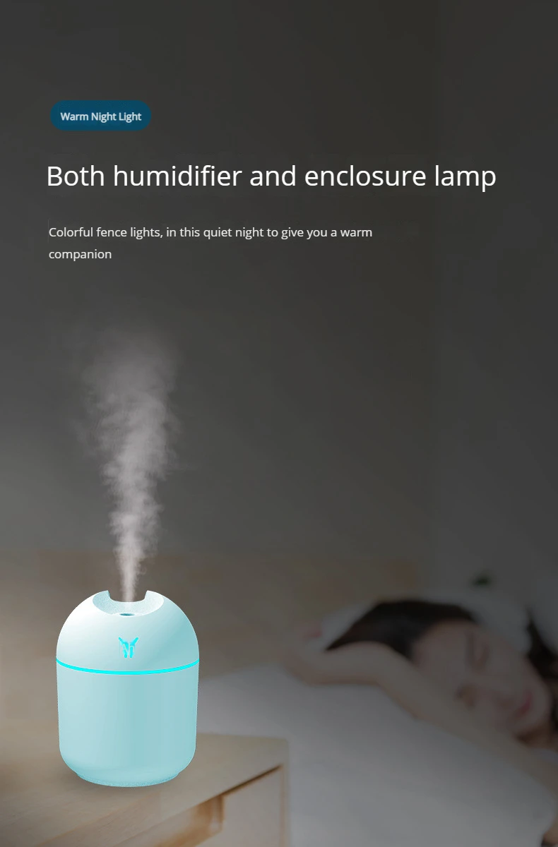 Transformador Mini Humidificador de Aire Portátil para Hogar
