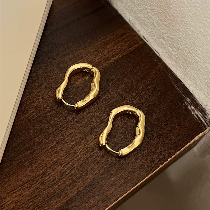 Joyas Geométricas Aros Intenso Para Mujer