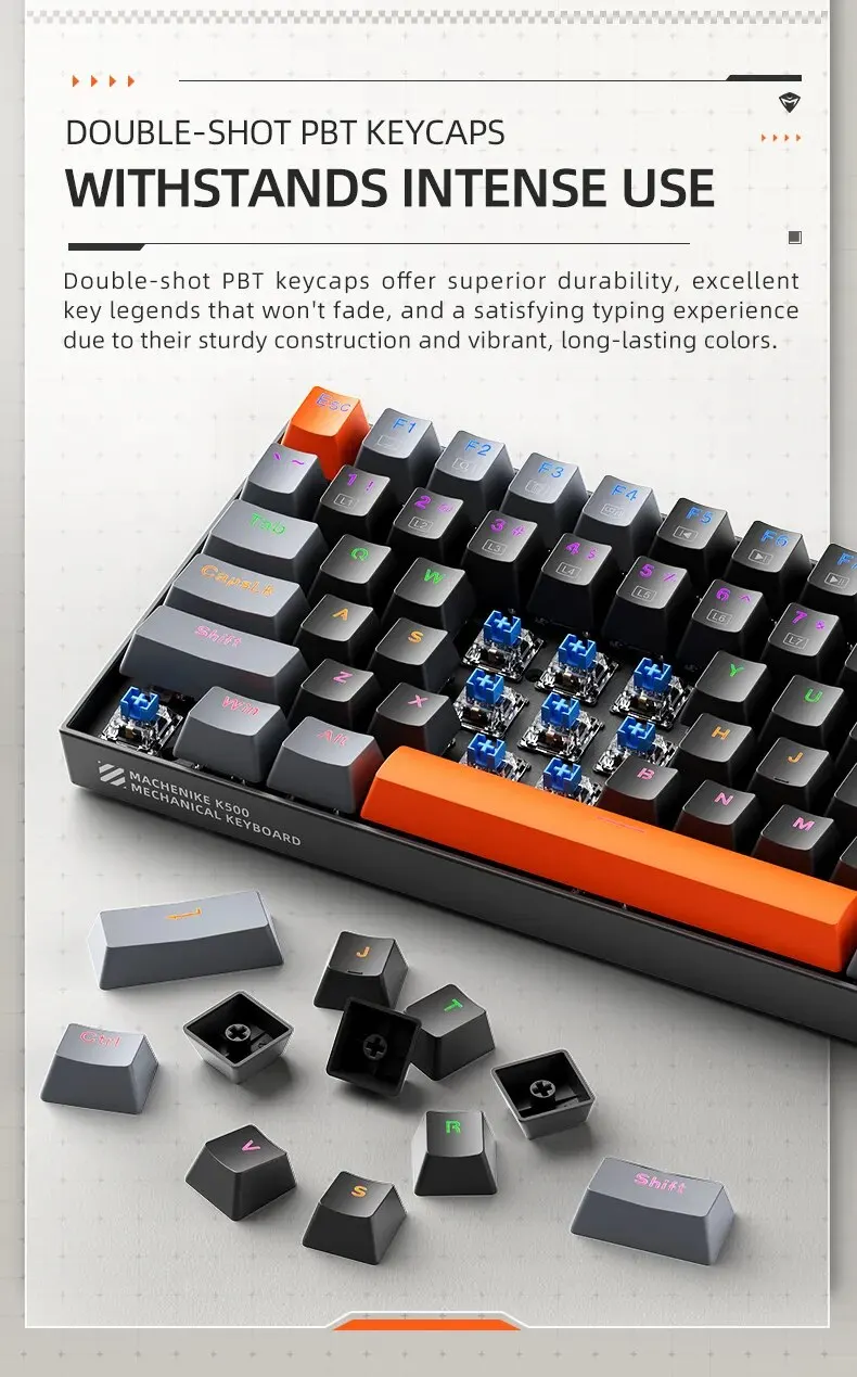 Cautivador Teclado Mecánico Machenike De Alta Calidad