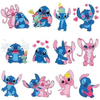 Pegatinas de punto de diamantes para niños, juego de pasta aleatoria