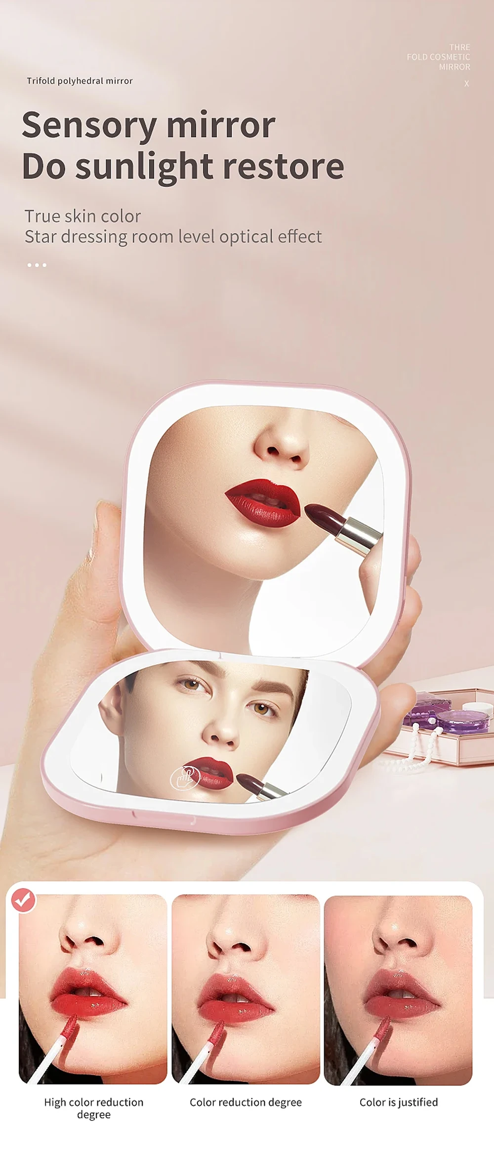 Espejo De Maquillaje Con Luz Led Esencial Para Tu Rutina