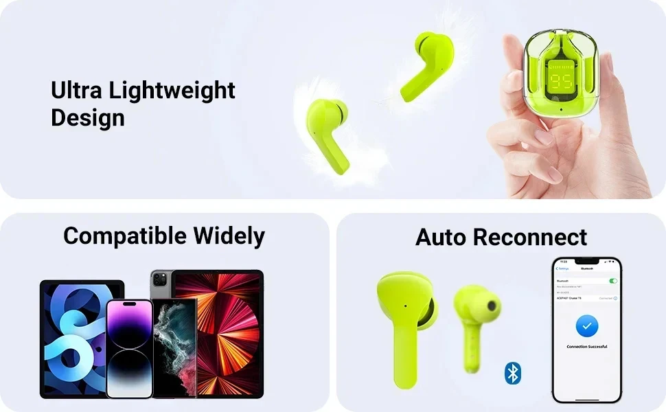 Innovador los Audífonos T6 Inalámbricos TWS