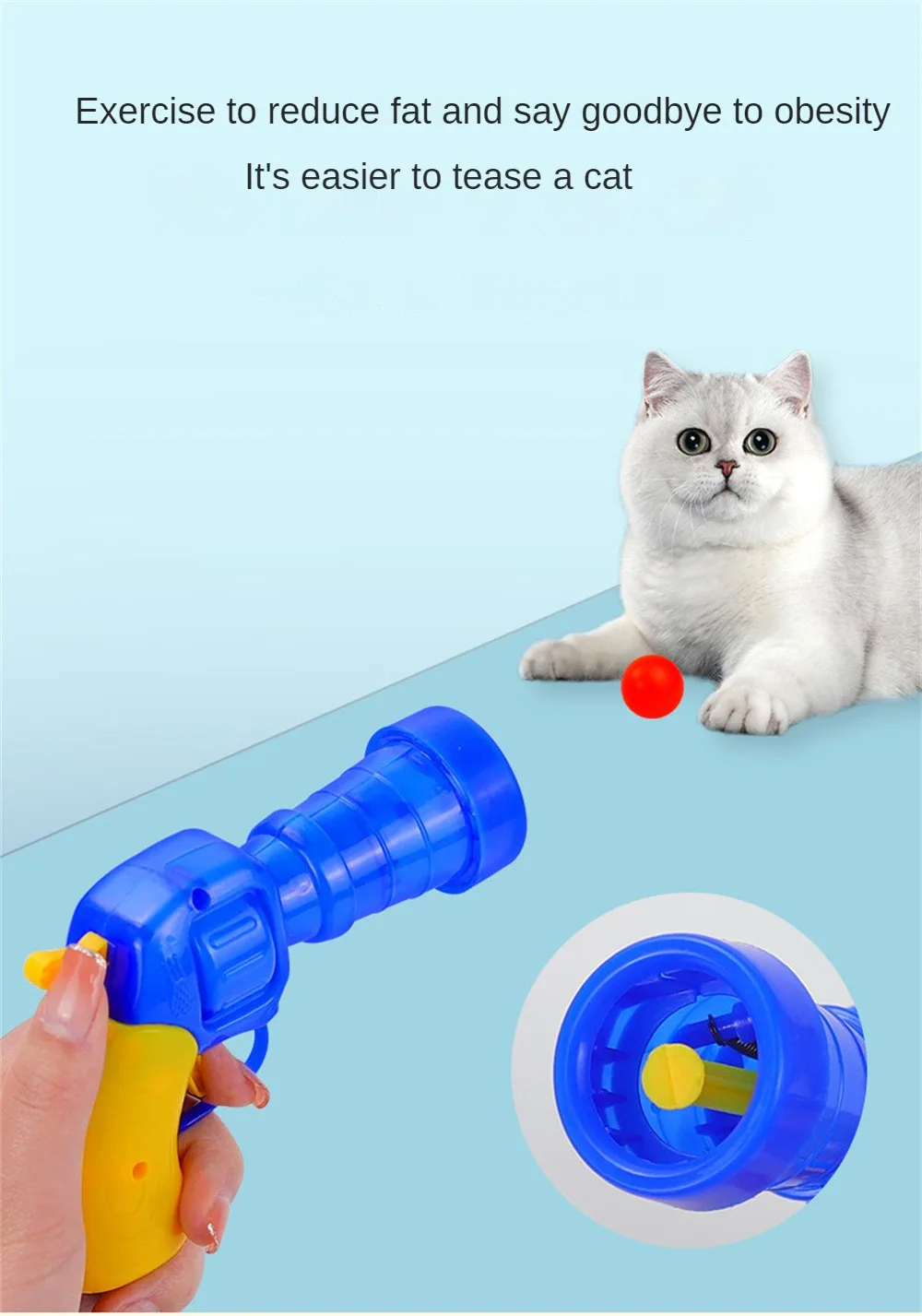 Magnifico Juguetes Interactivos de Lanzamiento para Gatos