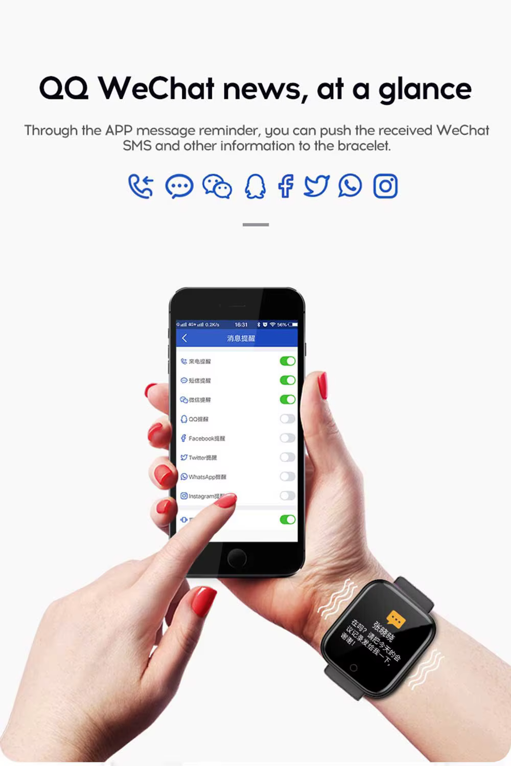 Reloj Inteligente De Plastico Unisex Multifuncional