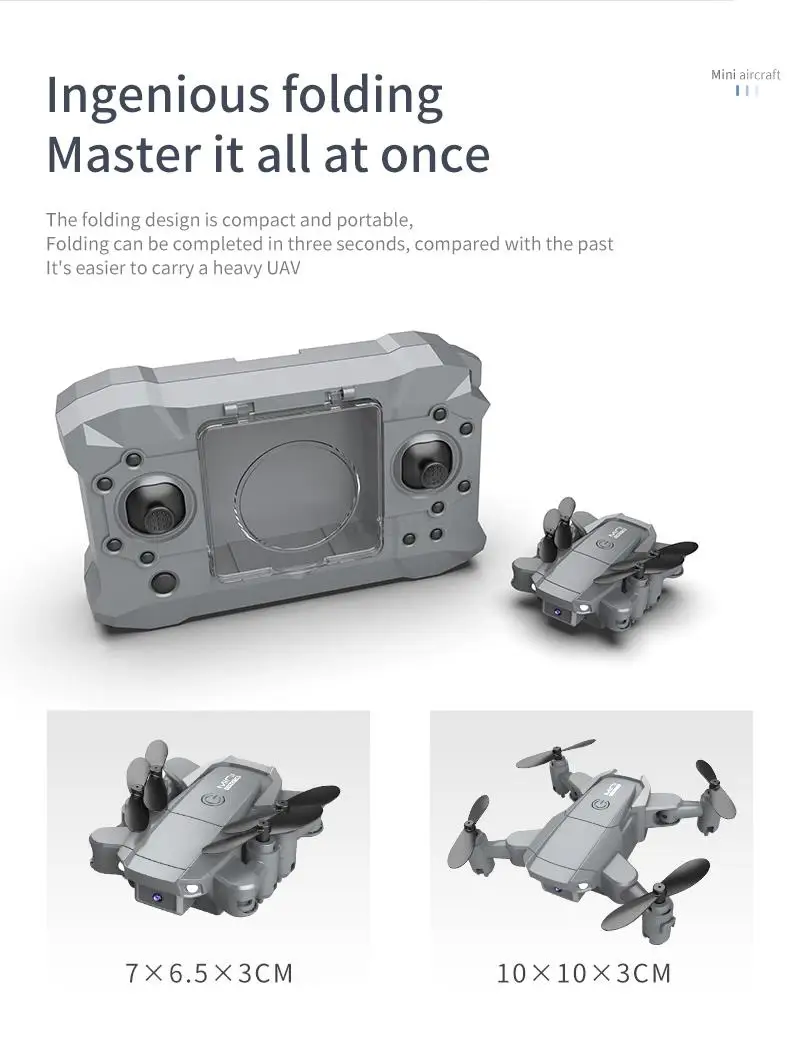 Nuevo Mini dron 4K HD GPS Fotografía y Grabación de Video