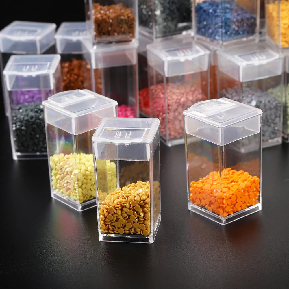 Caja De Almacenamiento De Pintura De Diamantes Con Cuentas