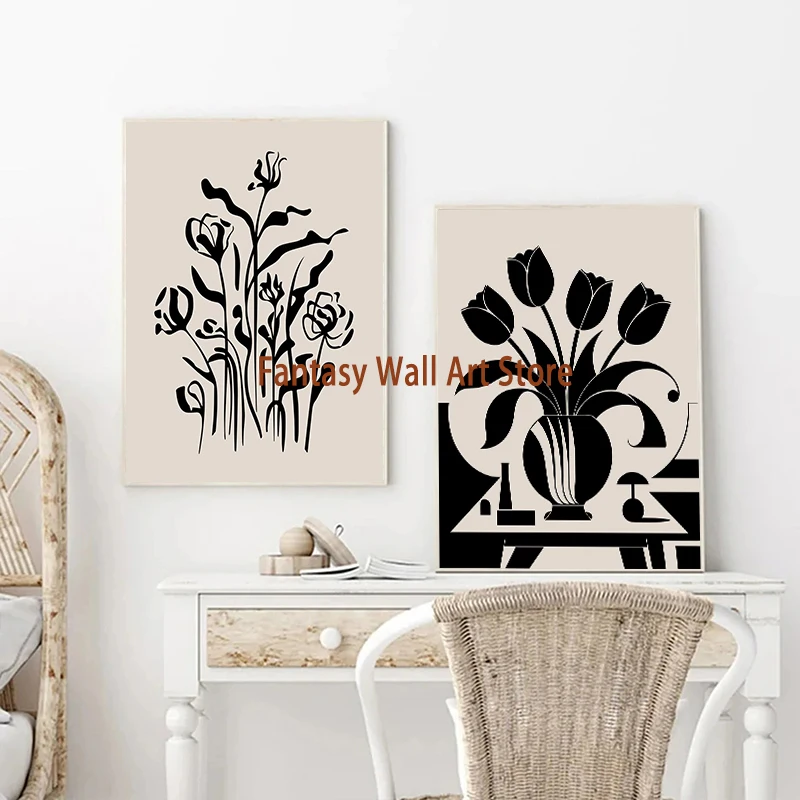 Póster De Arte Floral: Elegancia Para Tu Hogar