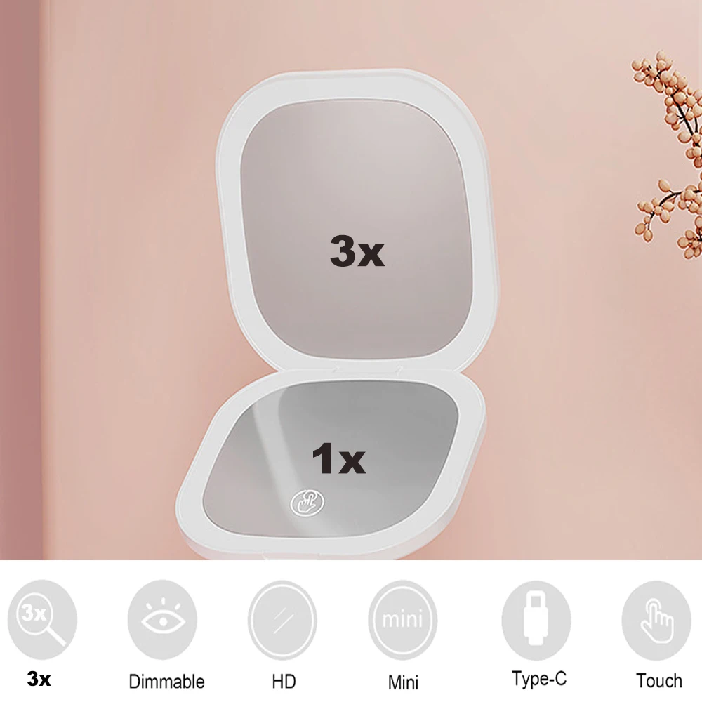 Espejo De Maquillaje Con Luz Led Esencial Para Tu Rutina