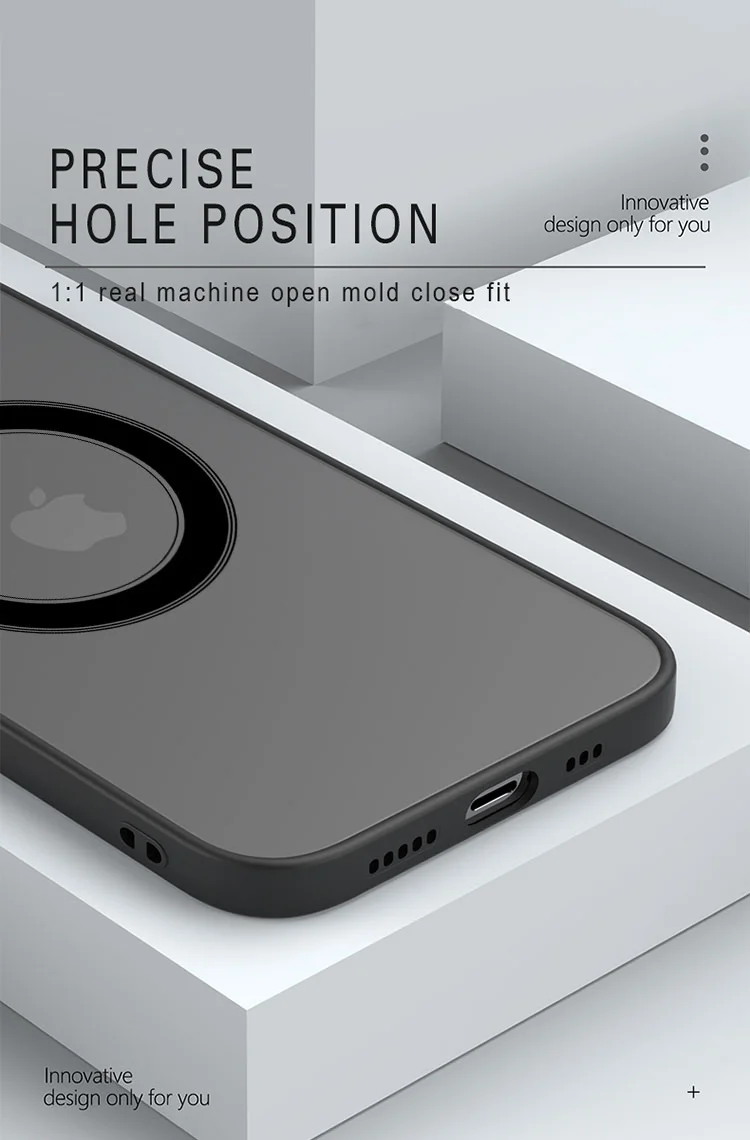 Funda Magnética Mate de Lujo para iPhone