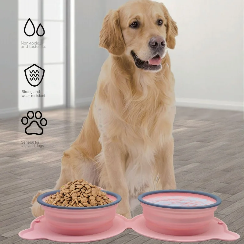Popular Comederos Portátiles de Silicona para Mascotas