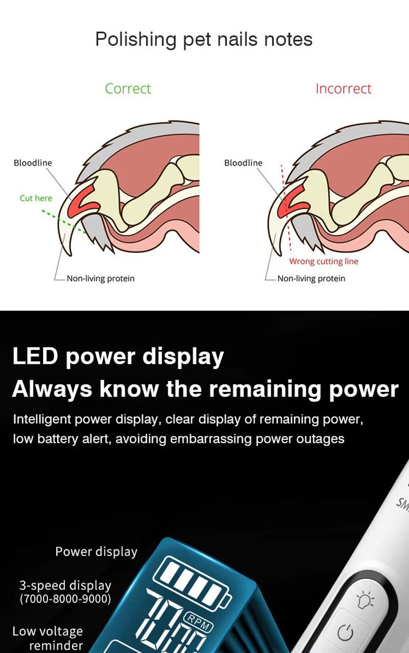 Esencial Cortaúñas LED Iluminado para Gatos y Perros