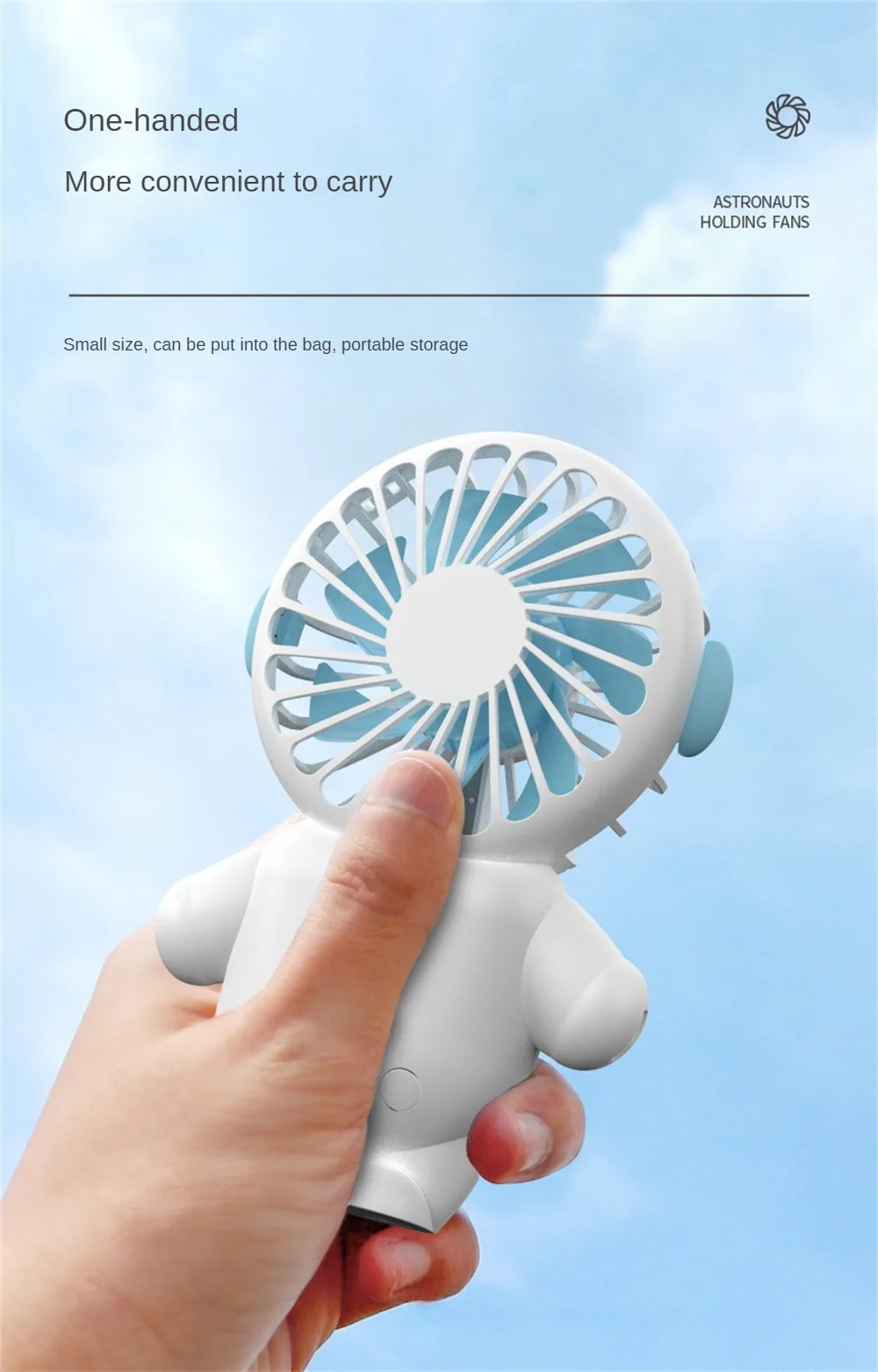 Innovador Mini ventilador pequeño USB astronauta