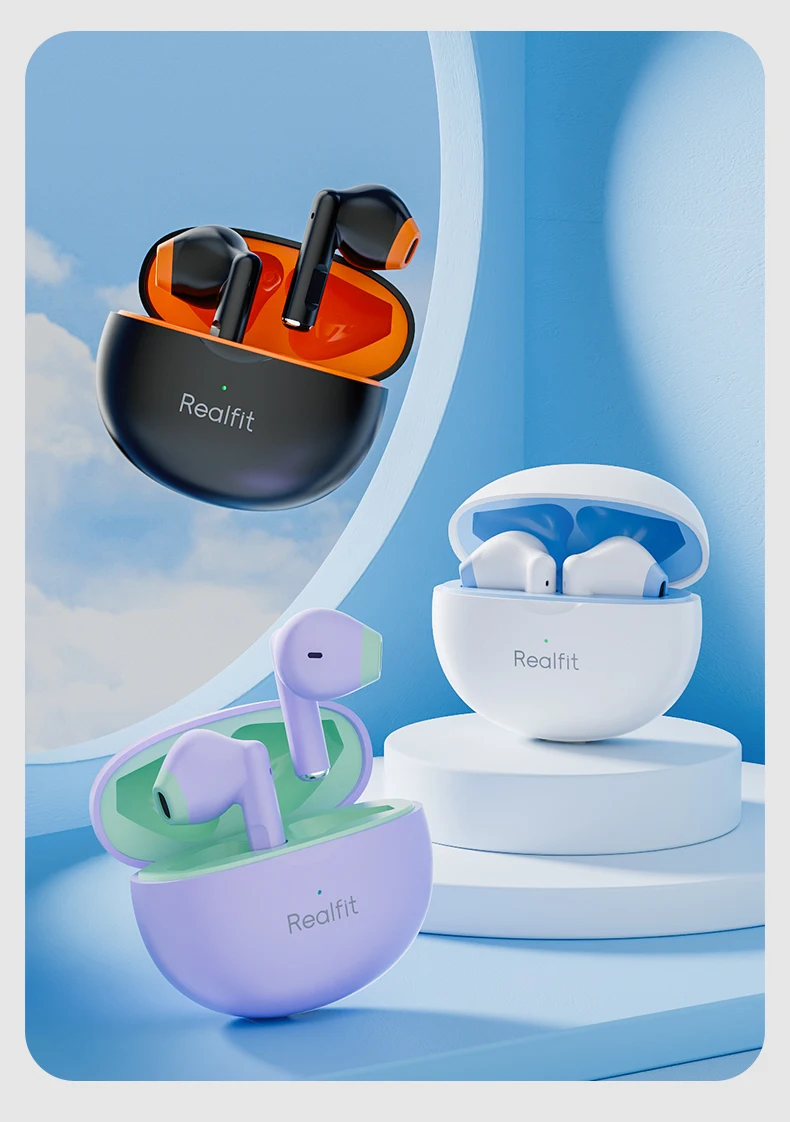 Auriculares Inalámbricos Realfit Sonido Superior Y Conexión