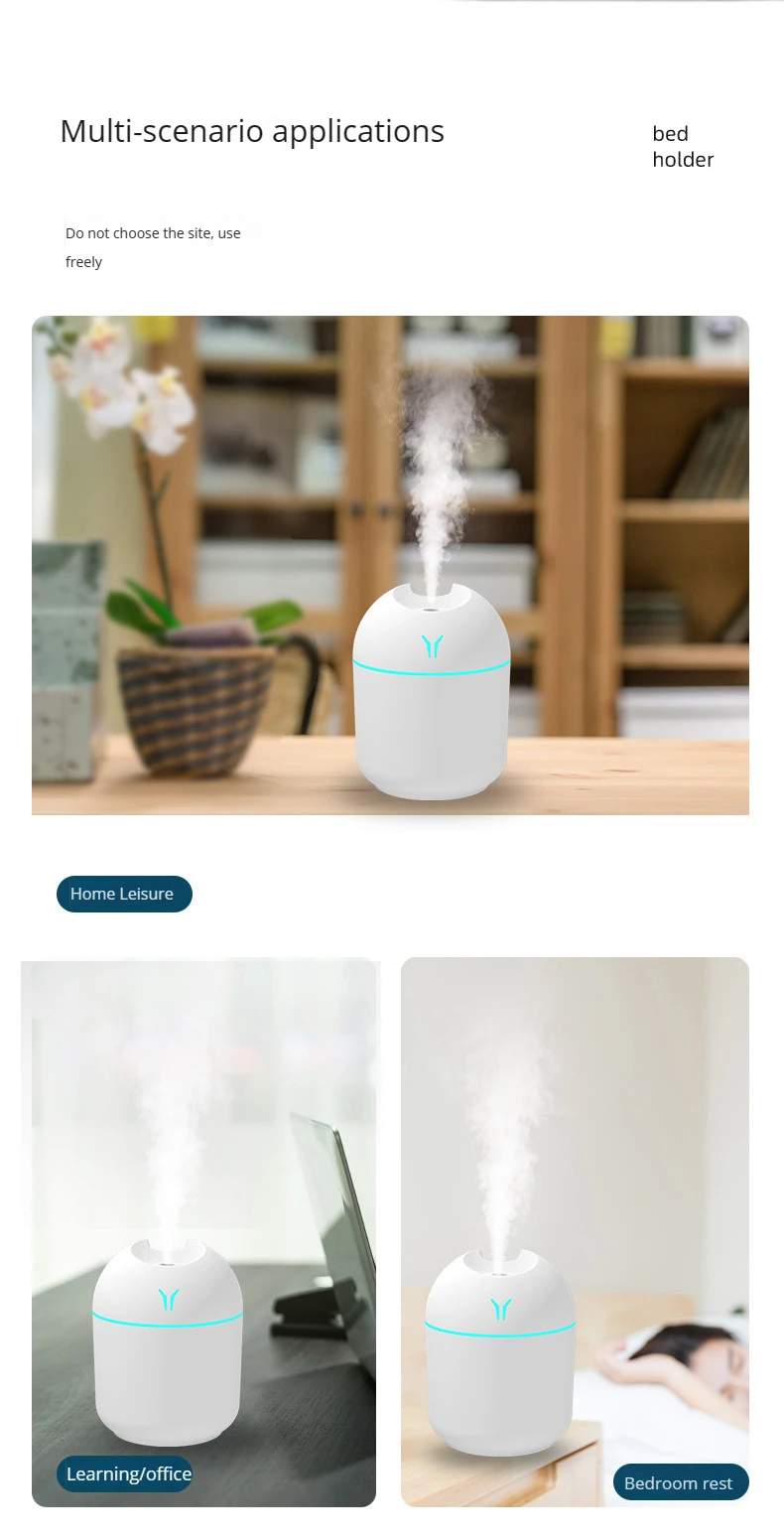 Transformador Mini Humidificador de Aire Portátil para Hogar