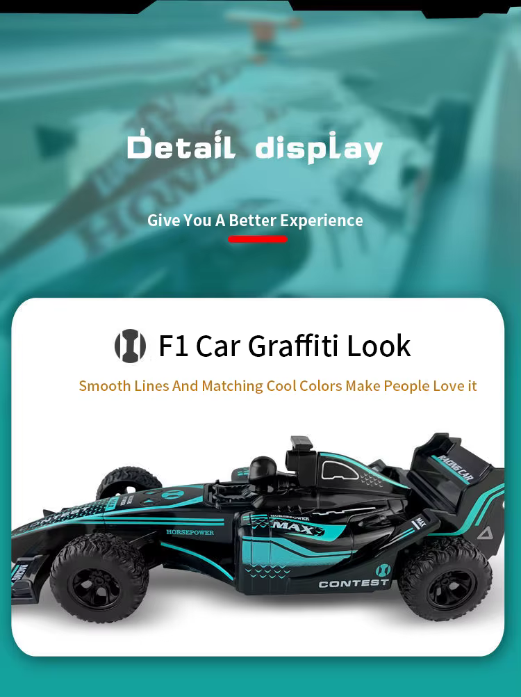 Coche de Fórmula 1 a Control Remoto de Calidad para Niños