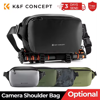 Bolso de Hombro K & F Concept: La Compañera Perfecta para Fotógrafos en Aventuras con Canon, Nikon, Sony y DJI - Ligero y Espacioso (10L)