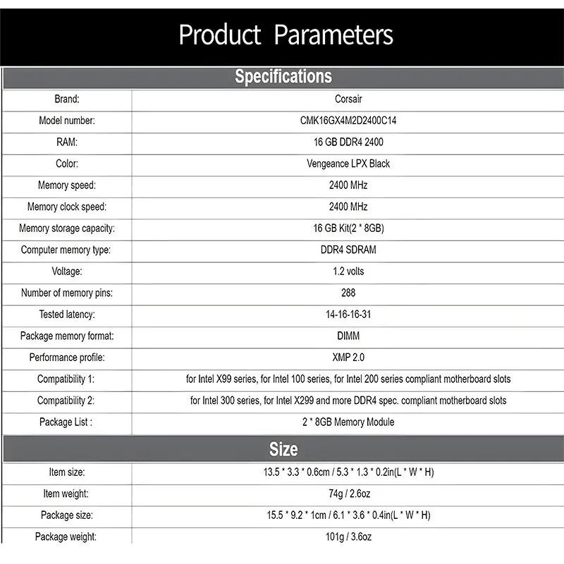 Brillante Memoria Ram Corsair De 4Gb Para Escritorio