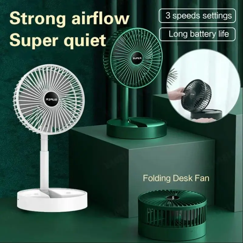 Notable Ventilador De Pie Telescópico Portátil Plegable