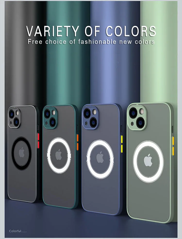 Funda Magnética Mate de Lujo para iPhone