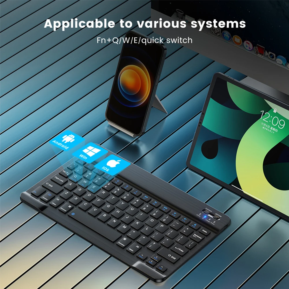 Fenomenal Teclado Inalámbrico Bluetooth para Tabletas