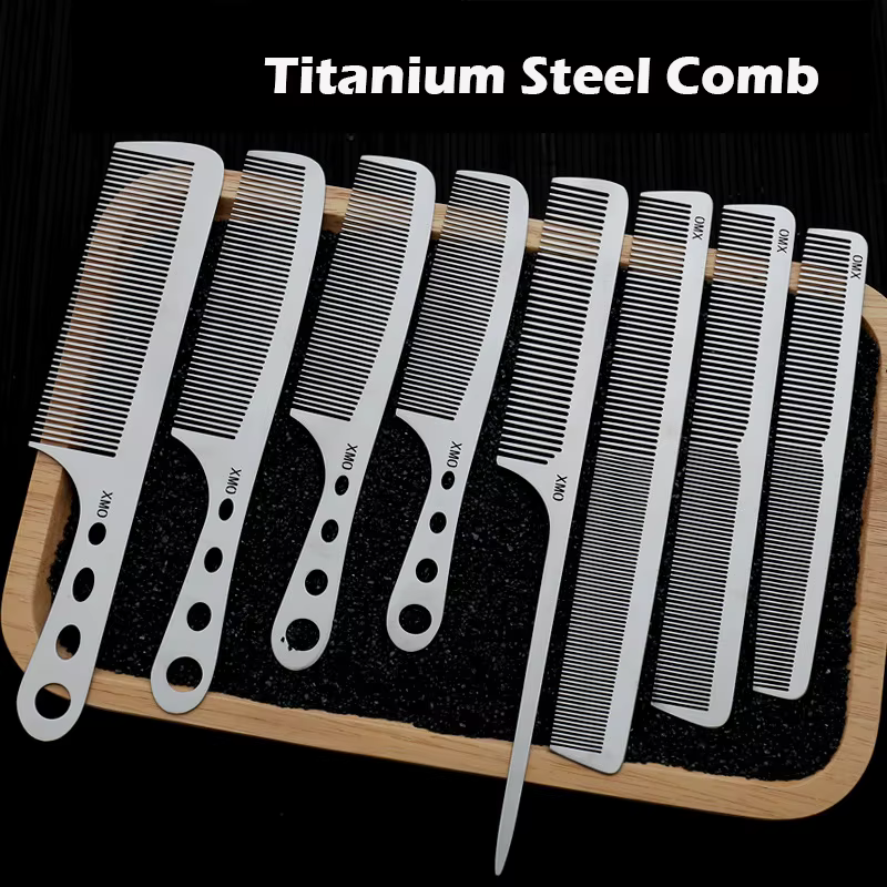 Peine de Acero de Titanio Profesional Esencial para Cabello