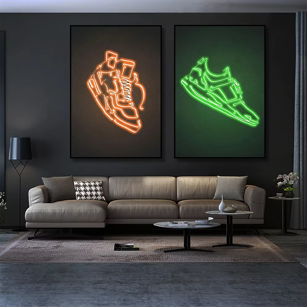 Zapatillas De Deporte De Graffiti De Moda Póster