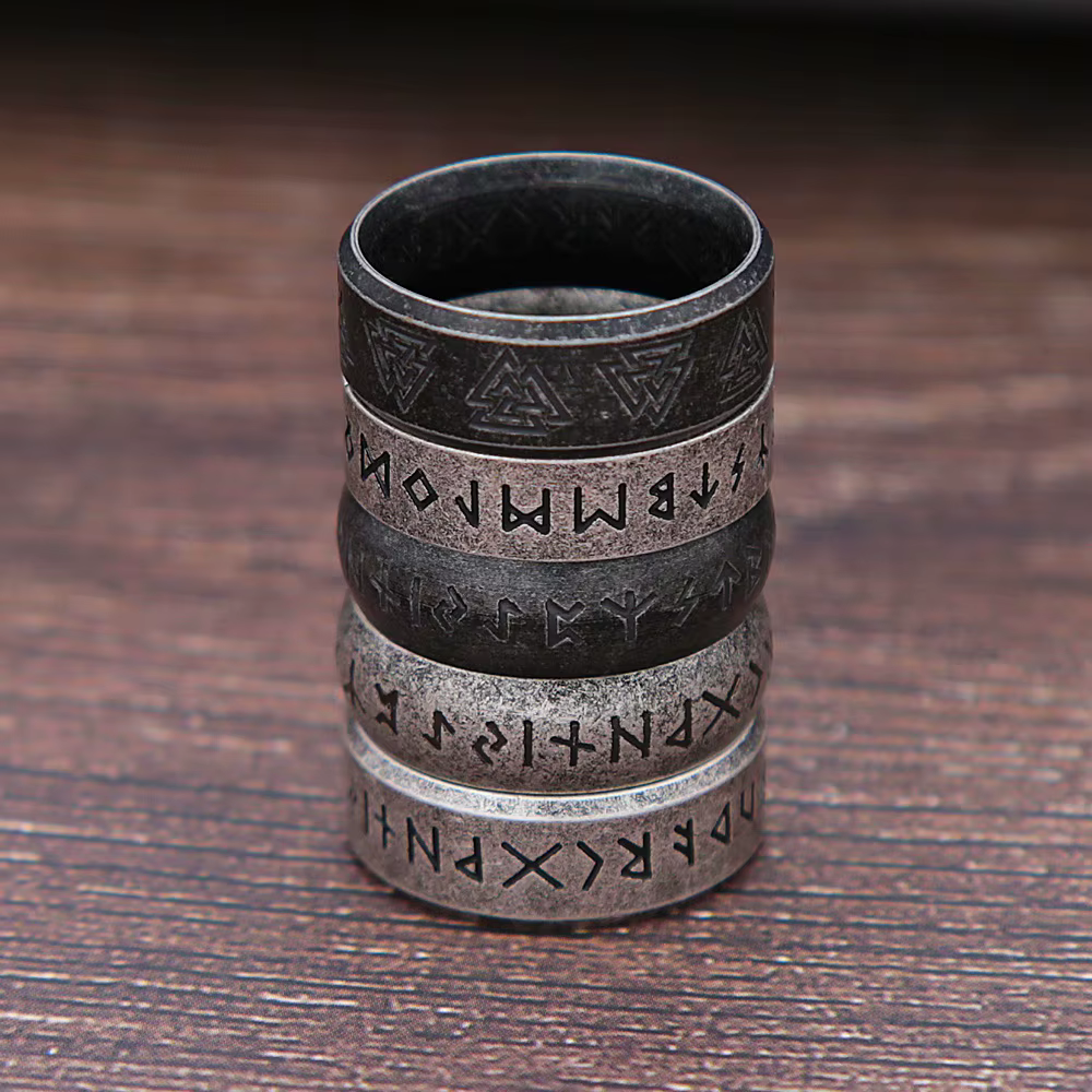 Nuevo Anillo retro vikingas para caballeros y damas