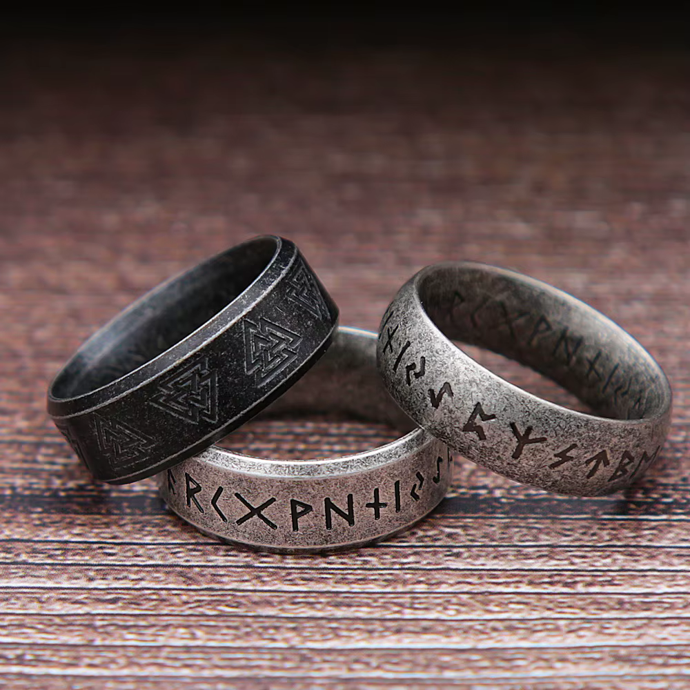 Nuevo Anillo retro vikingas para caballeros y damas